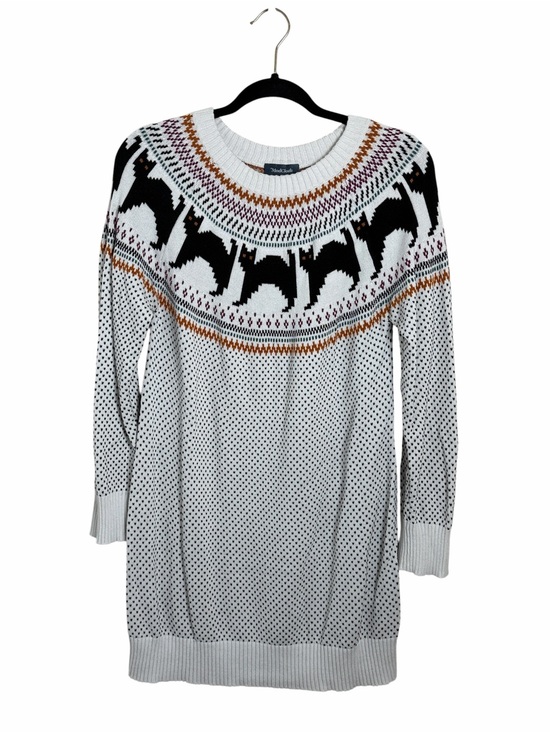 Modcloth Sweaters - Modcloth Cozy Commitment Sweater Dress Cat Fair Isle Size Large Fall Halloween